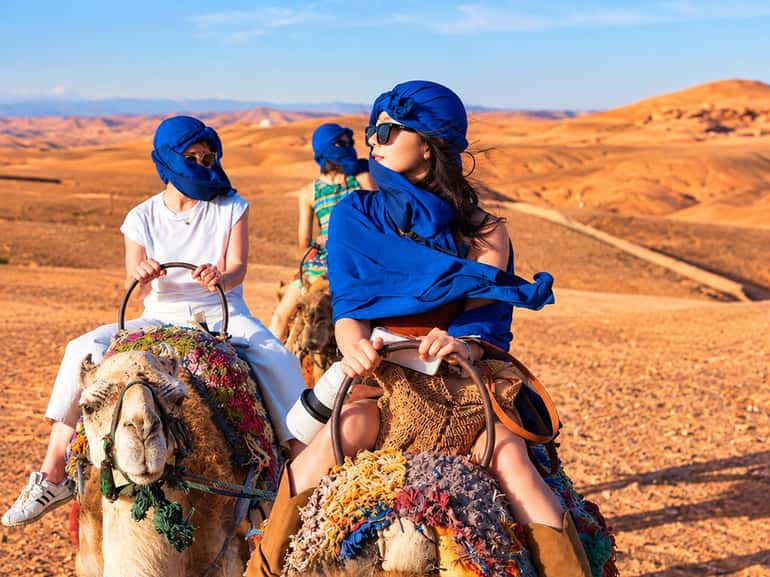 Private Day Trip: Atlas Mountain, Agafay Desert & Camel Ride