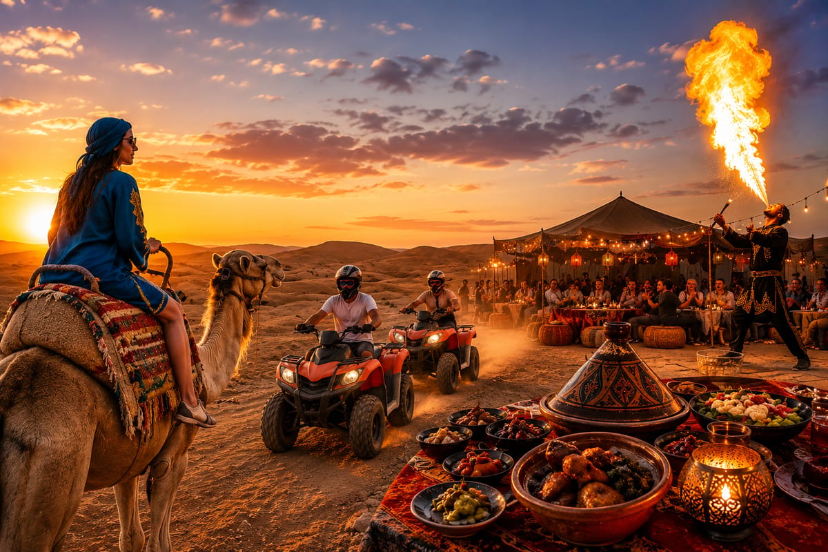 Marrakesch: Agafay-Wüste - Kamelritt, Quadfahrt & Dinner-Show — photo 1 of 15