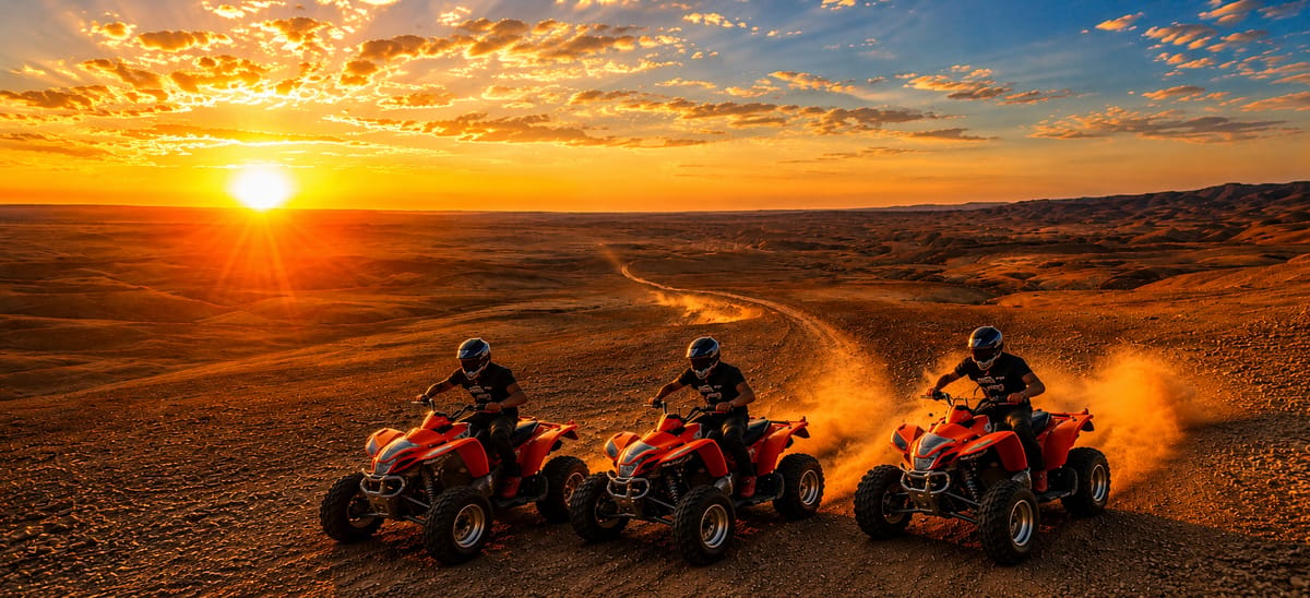 Agafay: Quad-Fahrt bei Sonnenuntergang, Abendessen und Sternenbeobachtung — photo 2 of 15