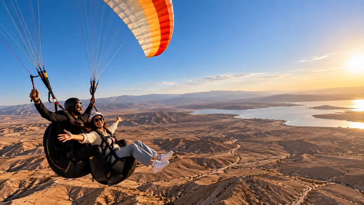 Ab Marrakesch: Gleitschirmfliegen im Atlas und Abenteuer in der Agafay-Wüste — photo 1 of 15