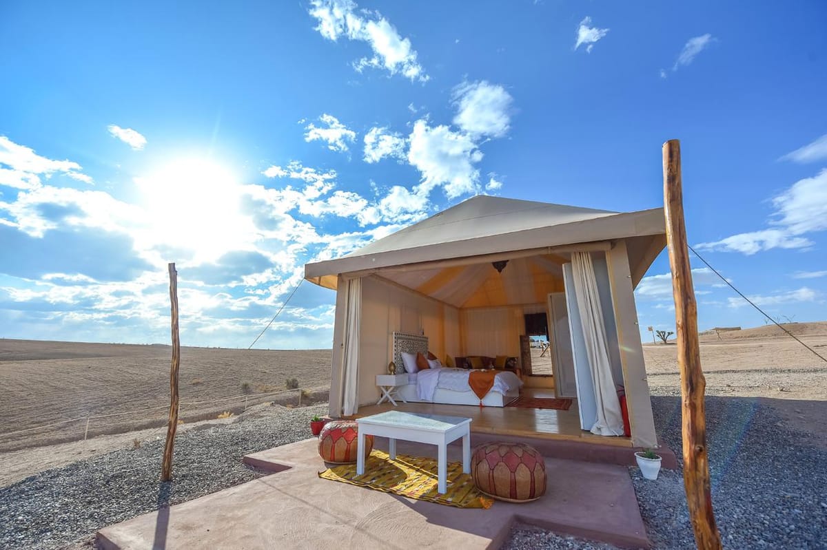 Von Marrakech aus: Eine Nacht im Agafay Pearl Camp — photo 2 of 15