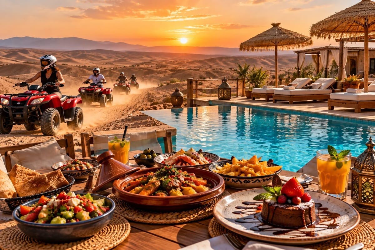 Agafay di lusso: piscina, quad e pranzo marocchino nel deserto — photo 2 of 15