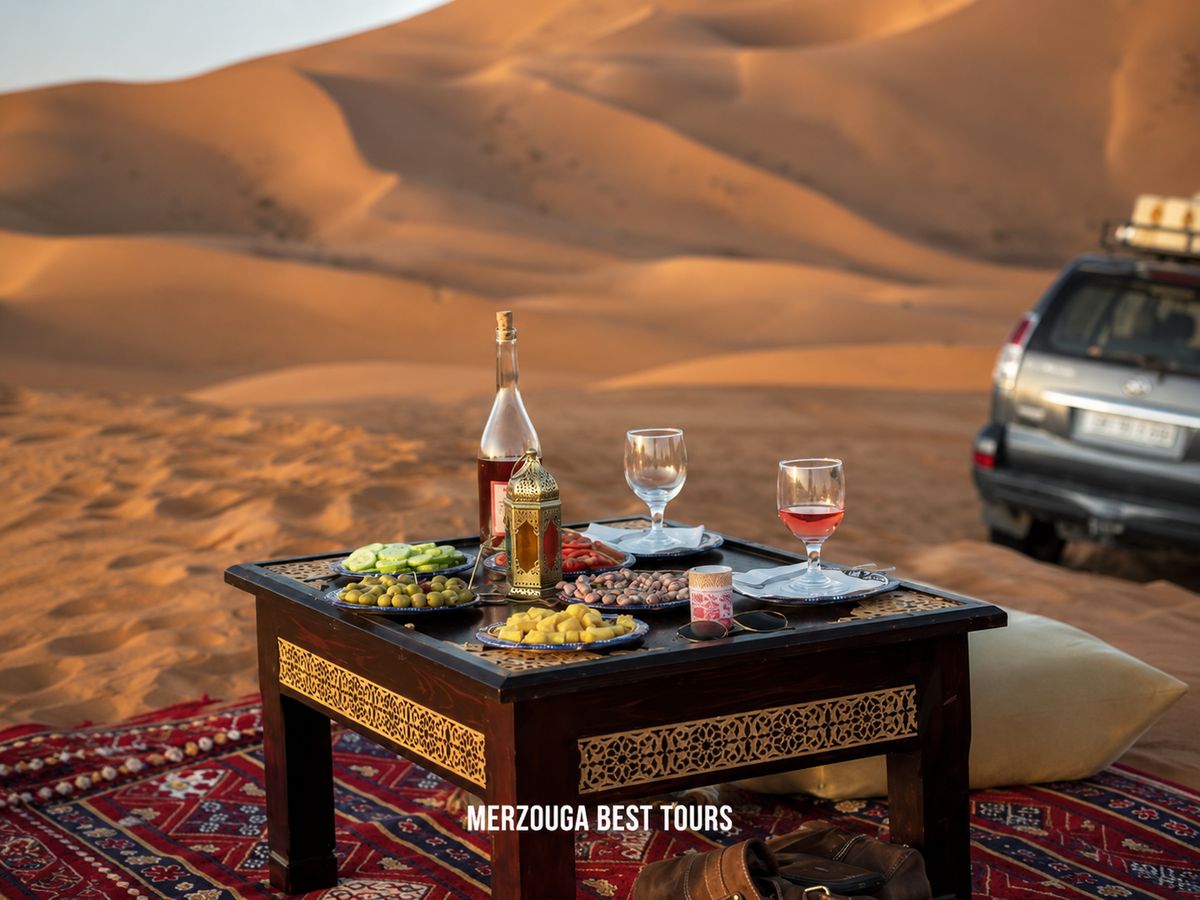 Merzouga: Romantisches Wein-Erlebnis mit privatem Tisch in der Wüste — photo 2 of 14