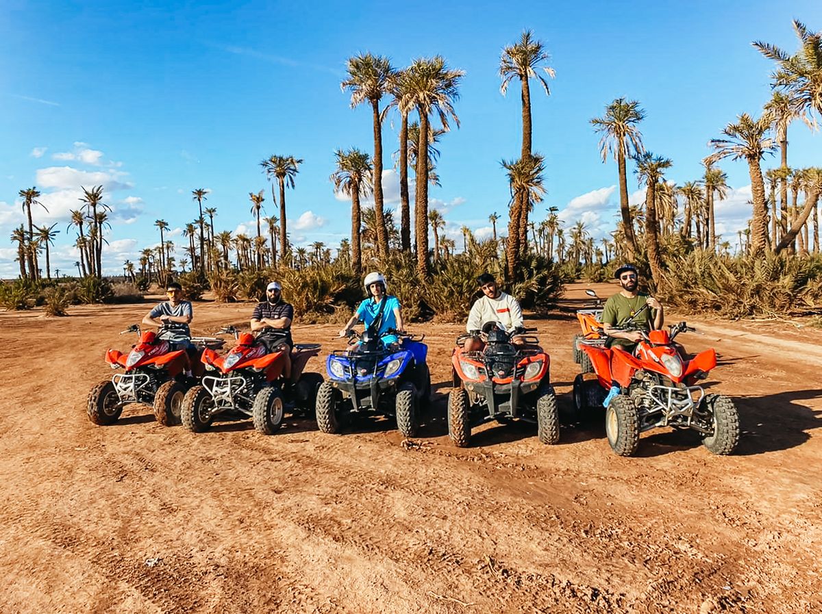 Marrakech: Quad Bike Tour zur Palmenoase und Jbilat Wüste
