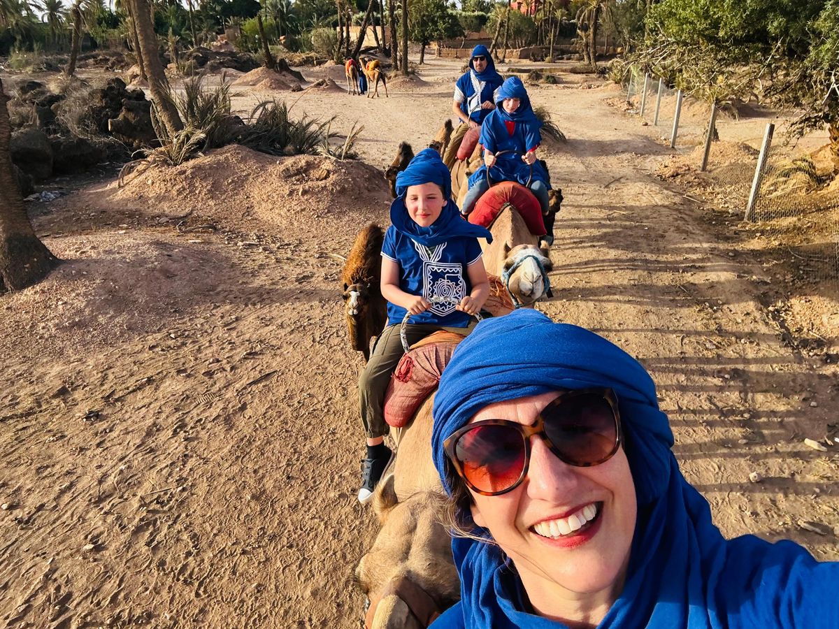 Marrakech: Kamelritt i solnedgangen i Palmeraie — photo 2 of 15